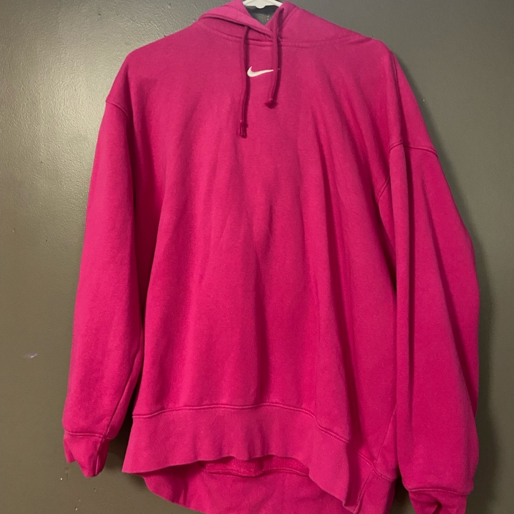 pink Nike hoodie